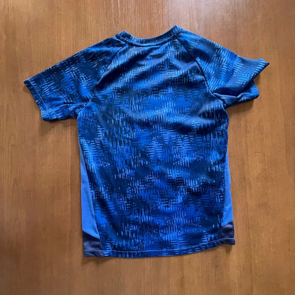 Russell Blue Kids Athletic Shirt - Picture 2 of 2